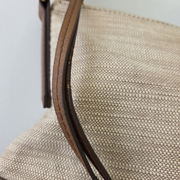 Fossil Tan Shoulder Bag with Embossed Logo - Picture 9 of 16